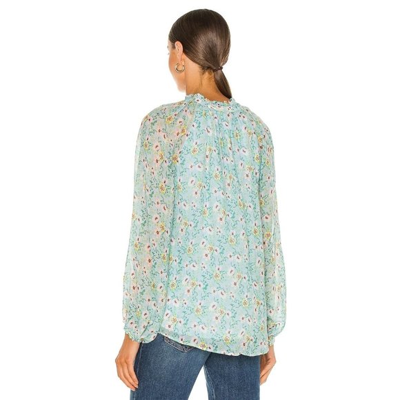 Yumi Kim Blouse Sundown Top in Bedford Park Blue XSmall - Picture 4 of 13